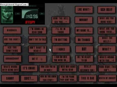 metal gear solid sound board